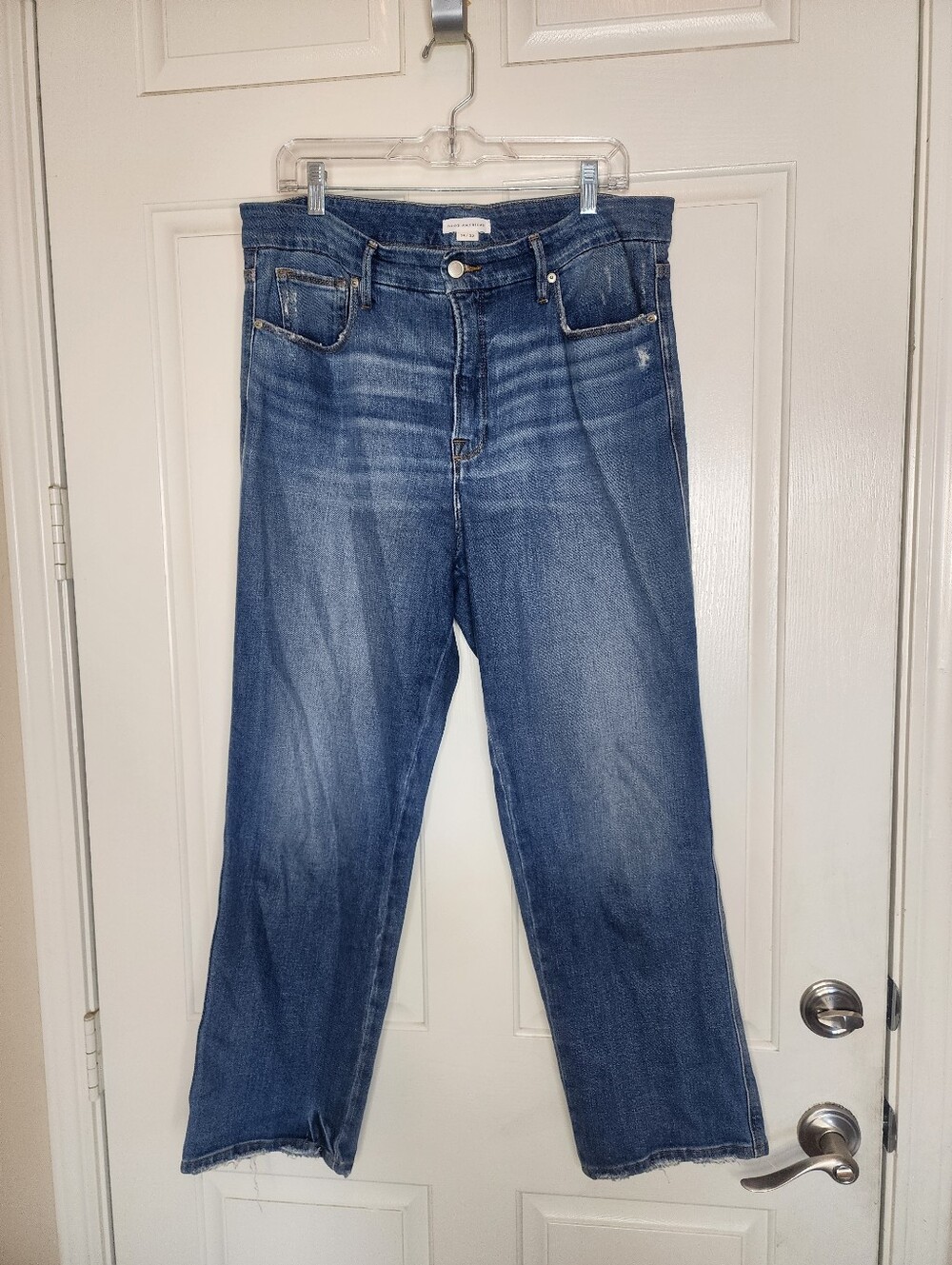 Good American Good Curve Straight Jeans Medium Wash Size 14